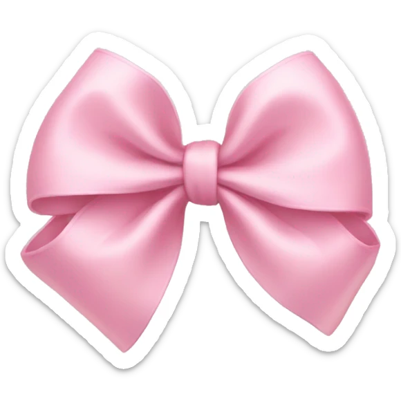 Light pink bow sticker