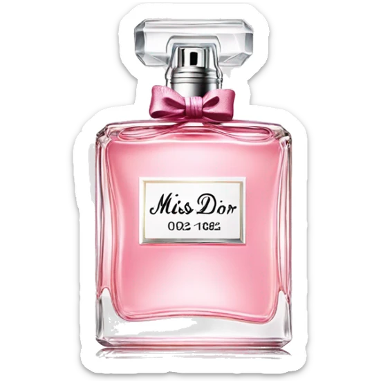 Miss dior perfume sticker