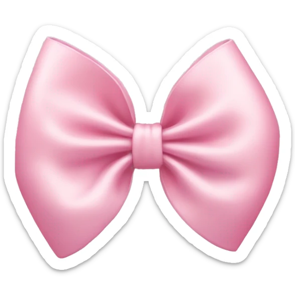 Light pink bow sticker