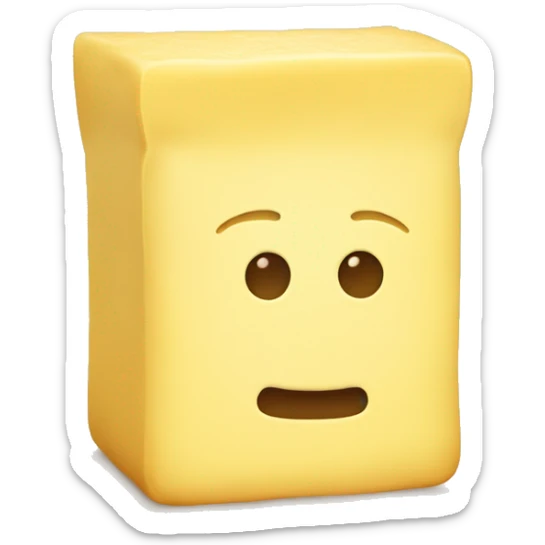 square butter sticker