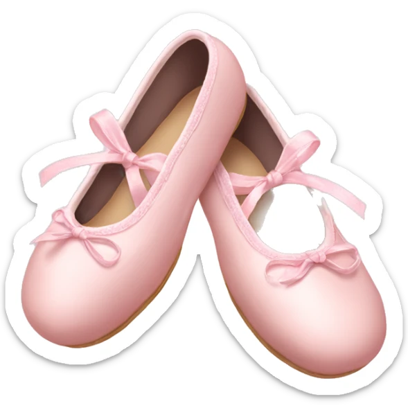 Pale pink ballet shoes sticker