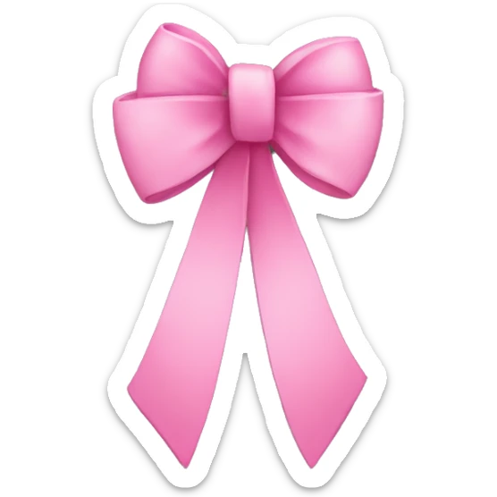 pink bow sticker