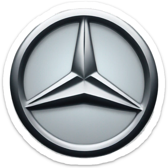 Mercedes logo sticker
