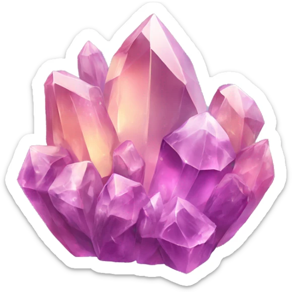 Crystals sticker