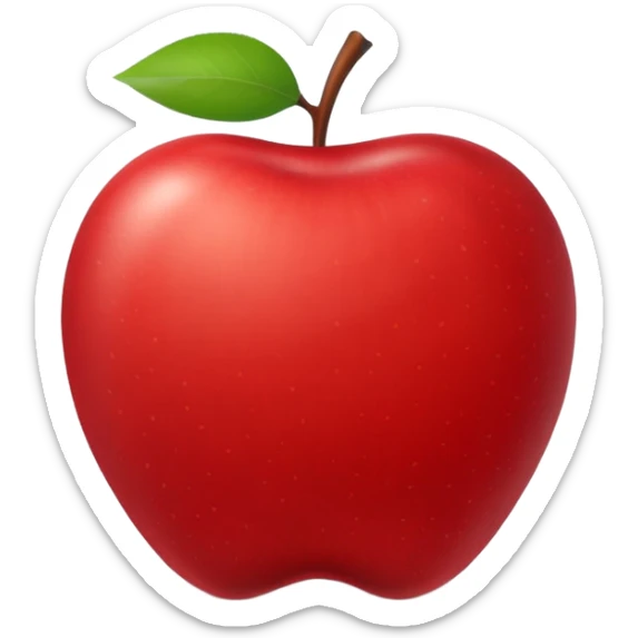 traditional Apple emoji with the word ‘new’ and a gray square background” sticker