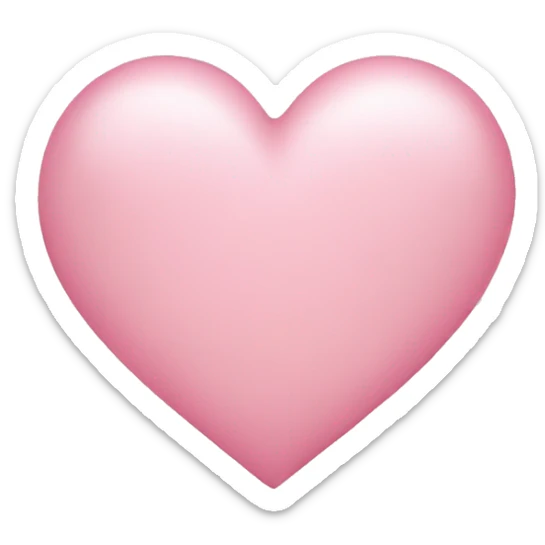 Light pink heart sticker