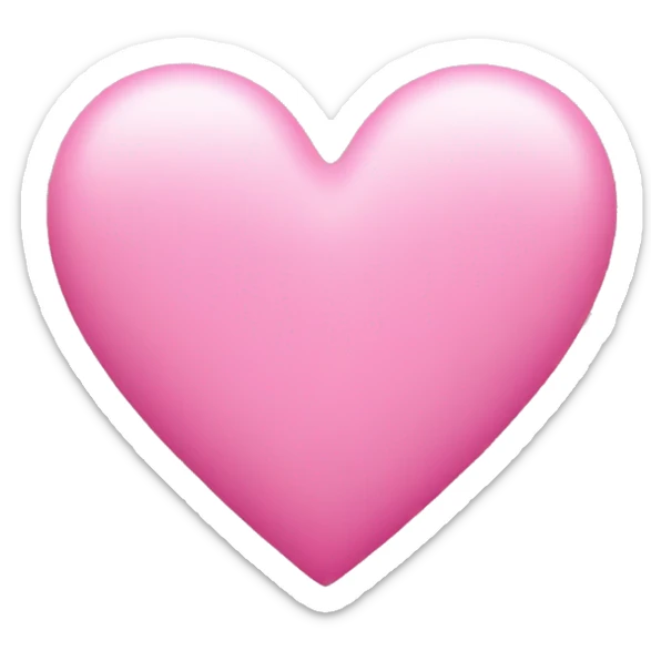 pink heart sticker