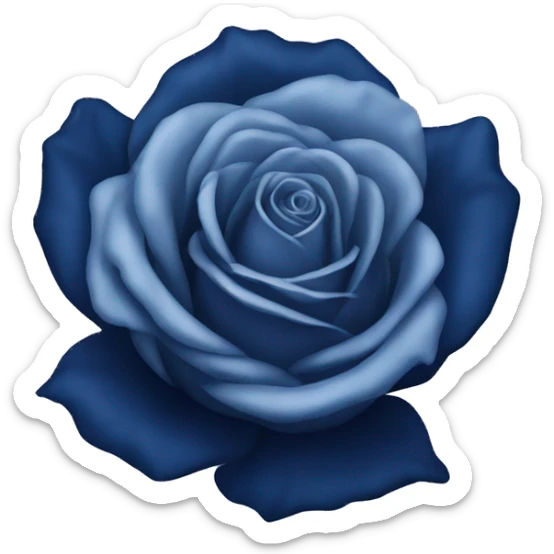 Navy blue rose sticker