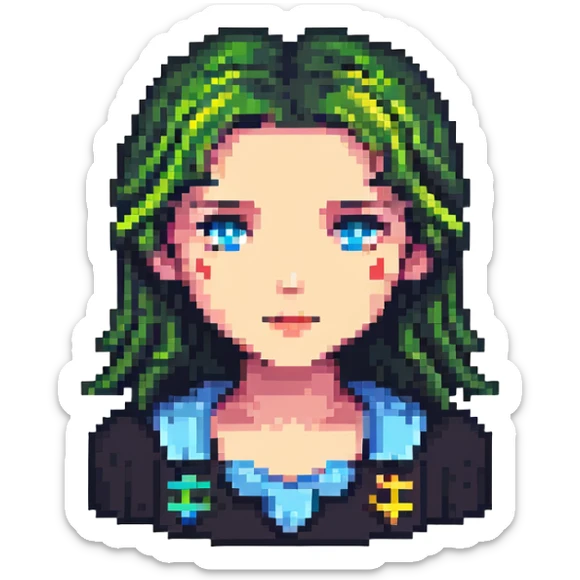 simple pixel art male and female icon set, gender symbols sticker