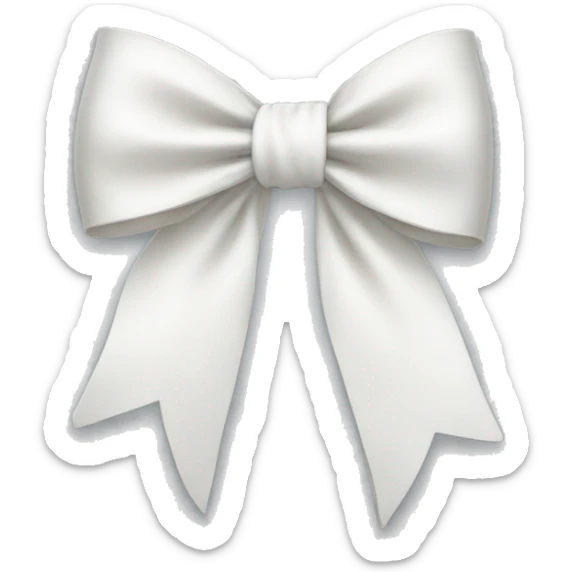 white bow sticker