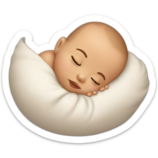 Sleeping baby sticker