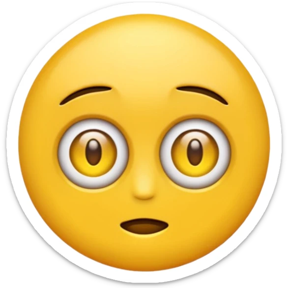 Emoji amarillo mordiéndose la uña (😊+💅)no se esta mordiendo la uña sticker