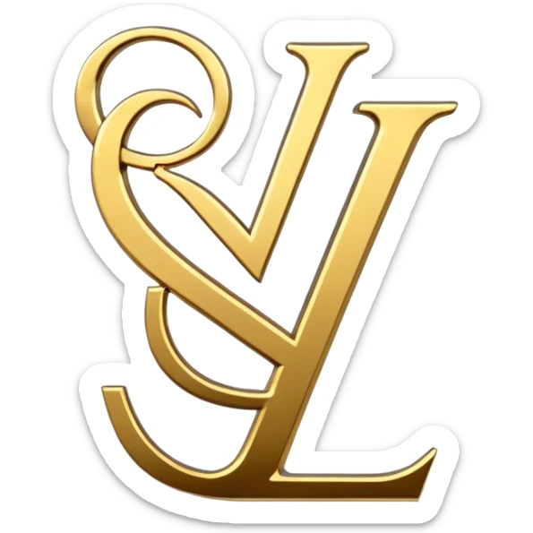 YSL logo sticker