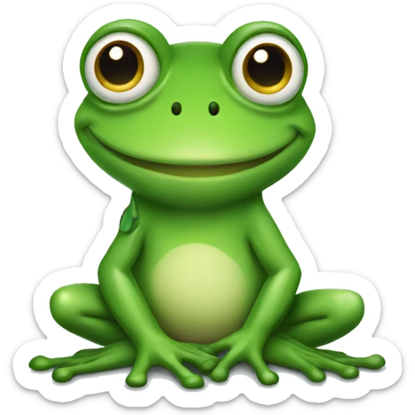 flirty frog sticker