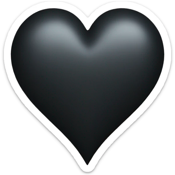 Black Heart  sticker