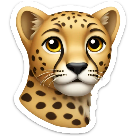 cheetah sticker