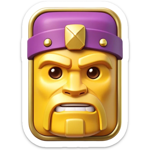 Clash of Clans aesthetic: Cinematic Playful Xbox Memory Card Portrait Emoji, rendered in a 3D vector-style similar to standard emojis with minimal shading and bold, simplified shapes. A compact, distinct form with signature details, softly glowing with a modern gaming energy charm. Simplified yet unmistakably iconic, highly detailed and consistent, glowing with a soft radiance and high shine. Stylized with a touch of next-gen innovation and a soft glowing outline, capturing the essence of a beloved gaming relic with a friendly, playful manner! sticker