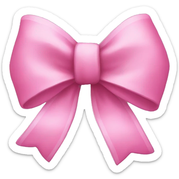pink bow sticker