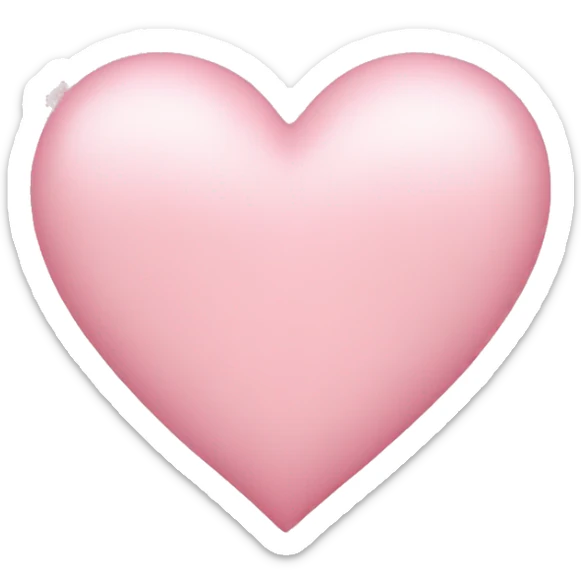 light pink heart sticker