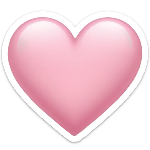 Light pink heart  sticker