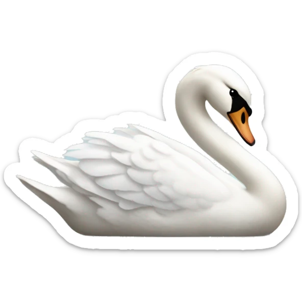 Swan sticker
