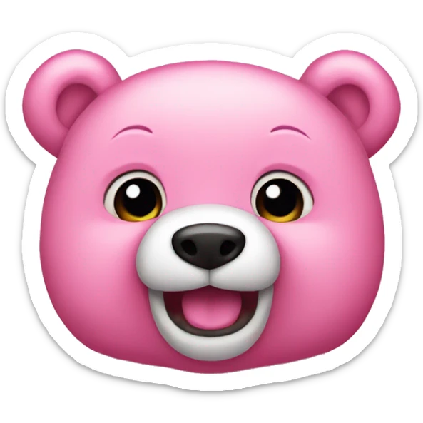 Pink teddy bear  sticker