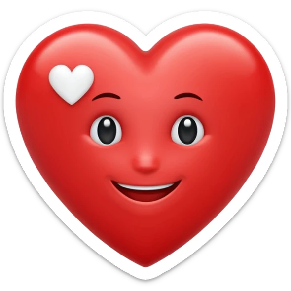 Smiling heart with the words: “I love my QSI Family sticker