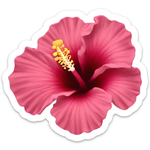 hibiscus flower sticker