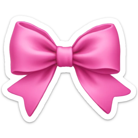 pink bow sticker