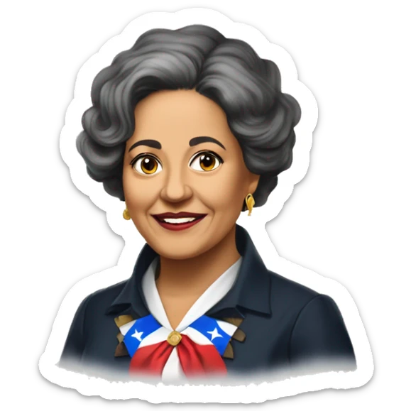 Mariana Bracetti Cuevas was a patriot and leader of the Puerto Rico independence movement. sticker