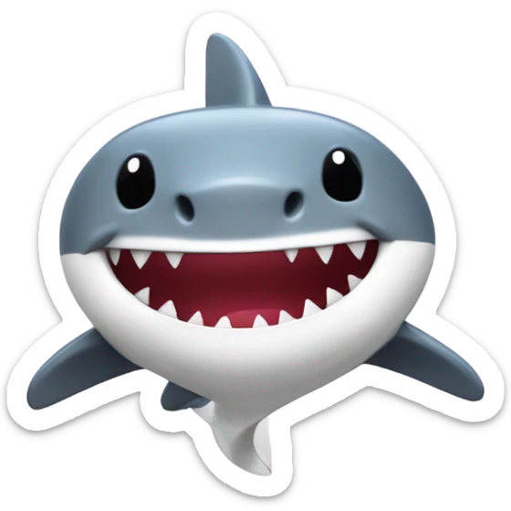 hello kitty shark sticker