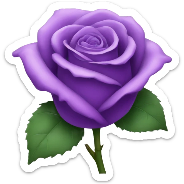Purple rose sticker