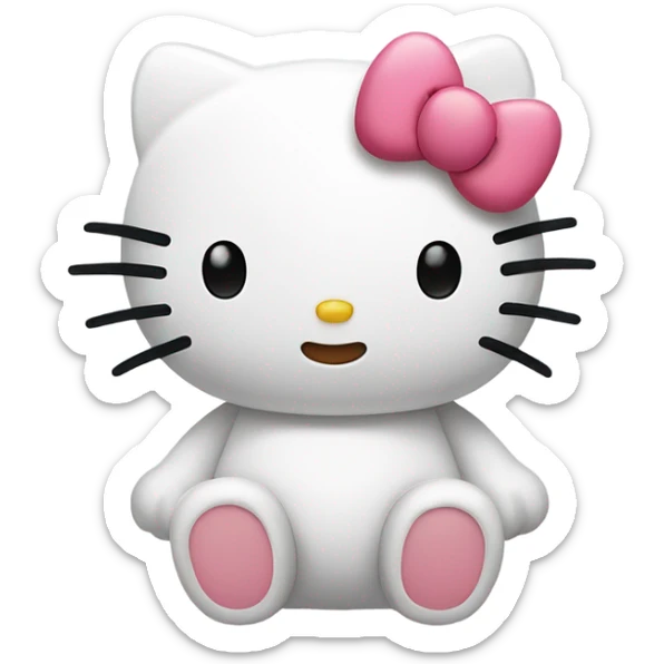 Hello kitty farting sticker