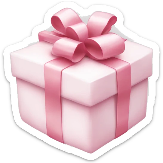 Light pink Christmas gifts under a white Christmas tree  sticker