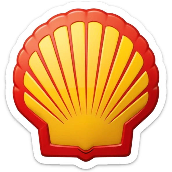 Shell petroleum logo sticker