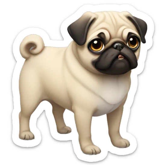 Pug sticker