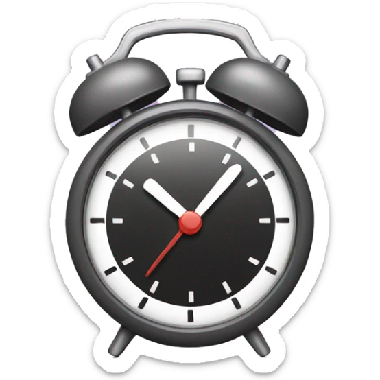 alarm clock sticker
