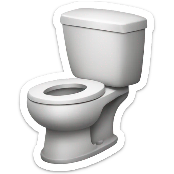  toilet manfully sticker