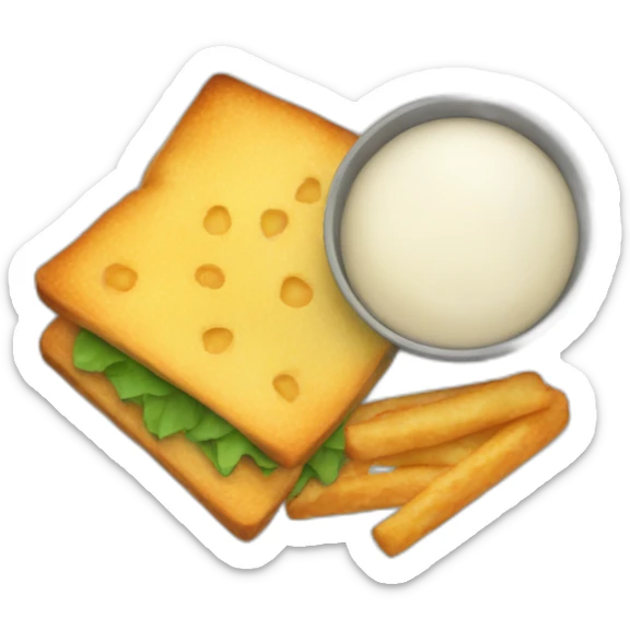 Meal snack for school sticker