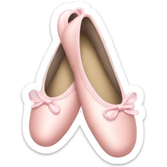 Pale pink ballet shoes sticker