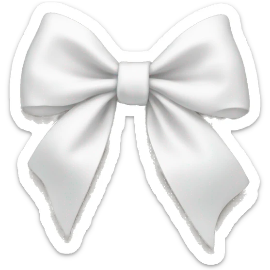 white bow sticker