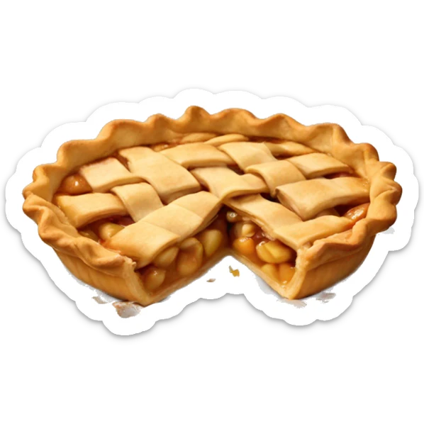 Apple pie sticker