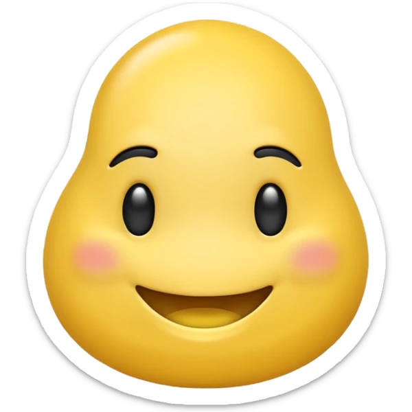 yellow Butt emoji sticker