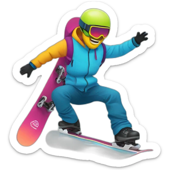Snowboard sticker