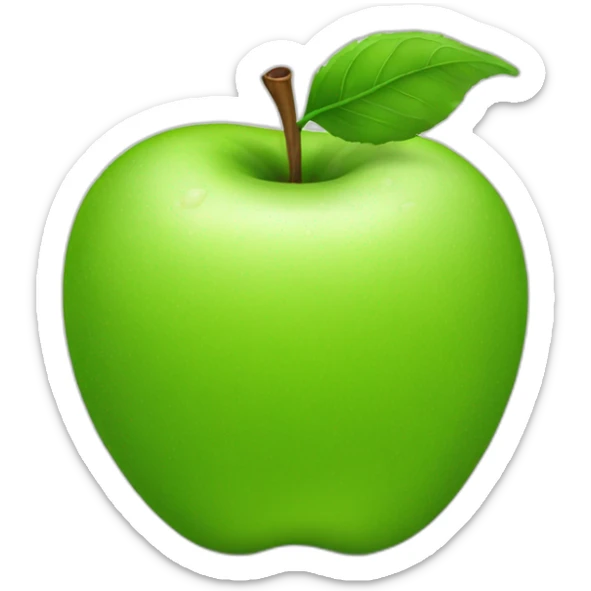 green apple sticker
