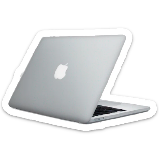 MacBook black sticker