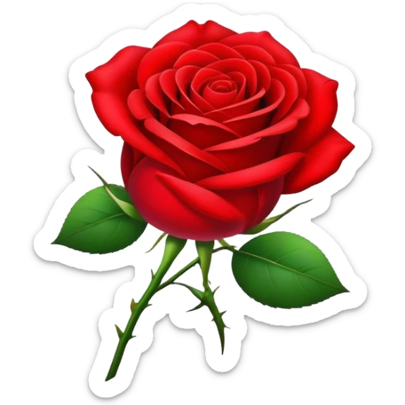Red rose symbol of the Social Democratic Party of Germany sticker