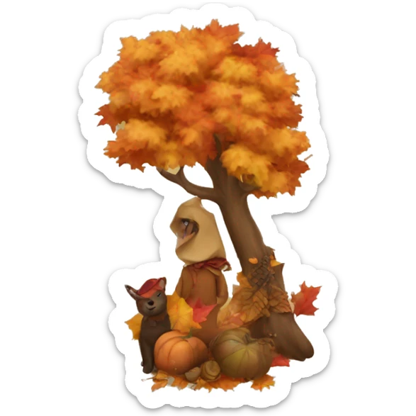 Autumn sticker