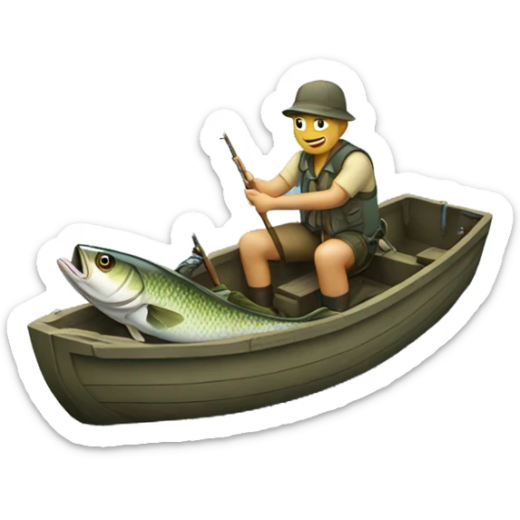 Fishing sticker
