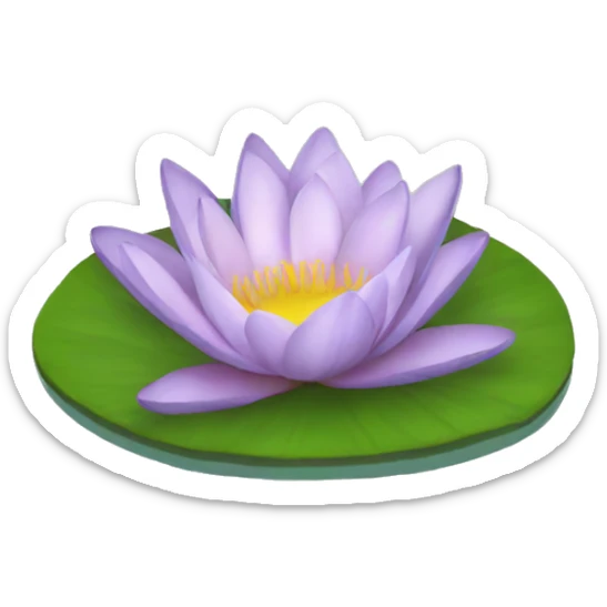 Water lily sticker